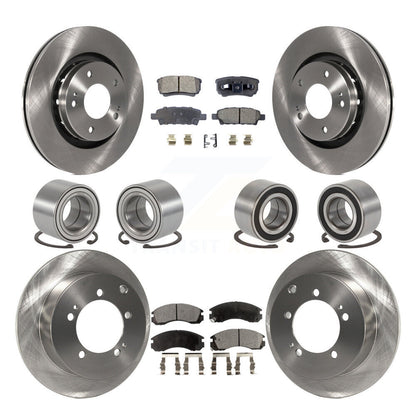 Bearing Brake Rotor Pad Front Rear Kit (10Pc) For 05-06 Mitsubishi Outlander AWD