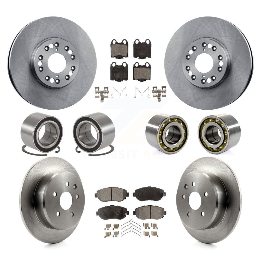 Bearing Disc Brake Rotor And Pad Front Rear Kit (10Pc) For 2001-2005 Lexus IS300