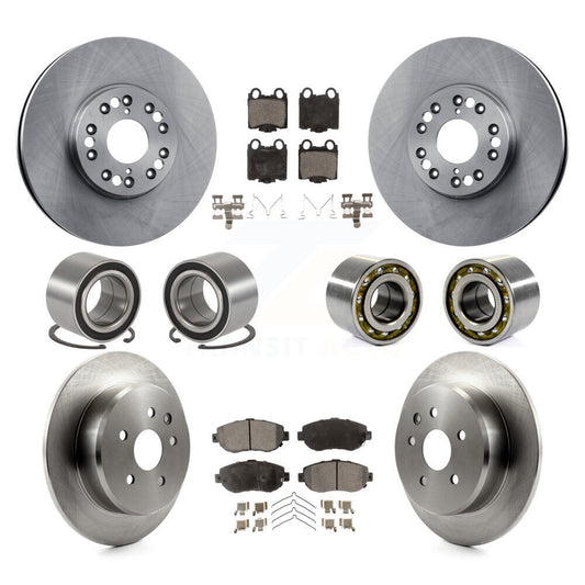 Bearing Disc Brake Rotor And Pad Front Rear Kit (10Pc) For 2001-2005 Lexus IS300