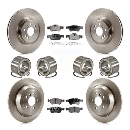 Bearing Disc Brake Rotors And Pads Front Rear Kit (10Pc) For Mercedes-Benz ML320