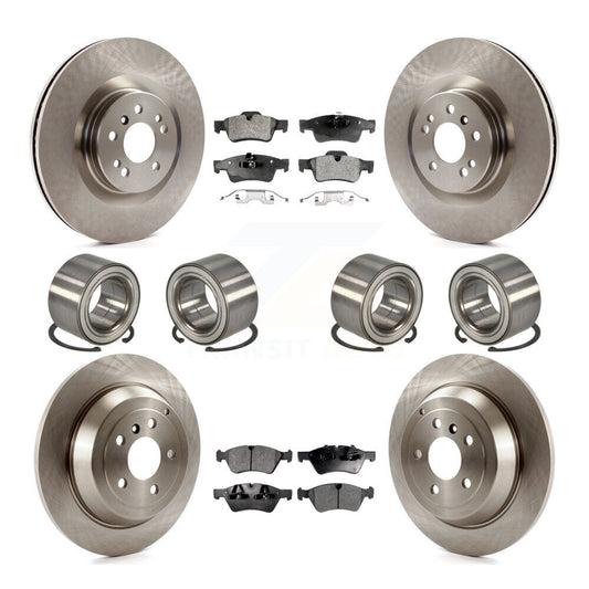 Bearing Disc Brake Rotors And Pads Front Rear Kit (10Pc) For Mercedes-Benz ML320