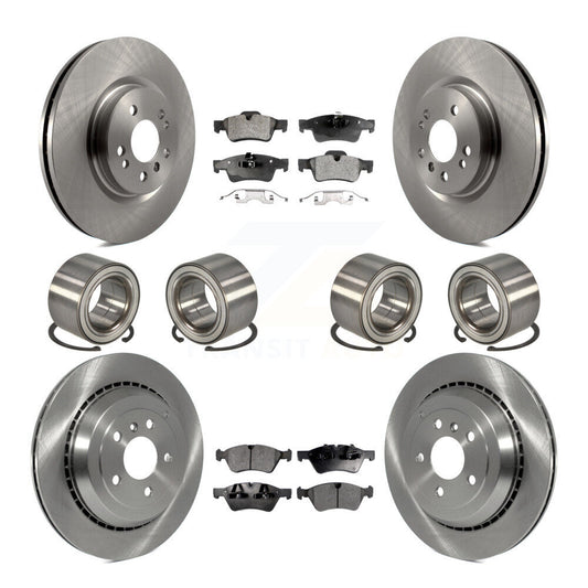 Bearing Disc Brake Rotor Pads Front Rear Kit (10Pc) For Mercedes-Benz ML500 R350