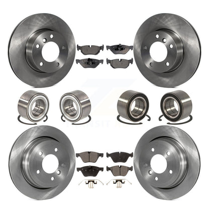 Wheel Bearing Disc Brake Rotor And Pad Front Rear Kit (10Pc) For BMW 328xi 325xi