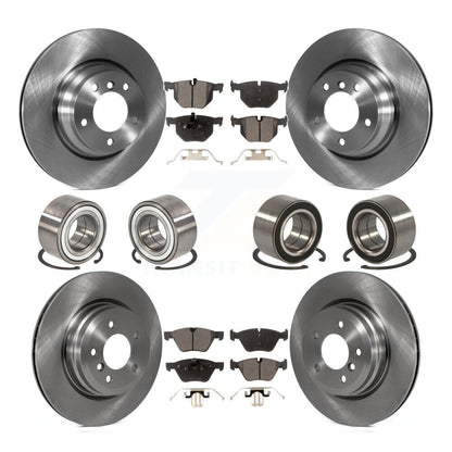 Wheel Bearing Disc Brake Rotor And Pads Front Rear Kit (10Pc) For 2006 BMW 330xi