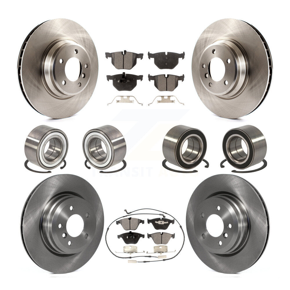 Bearing Disc Brake Rotor And Pad Front Rear Kit (10Pc) For BMW 335i xDrive 335xi