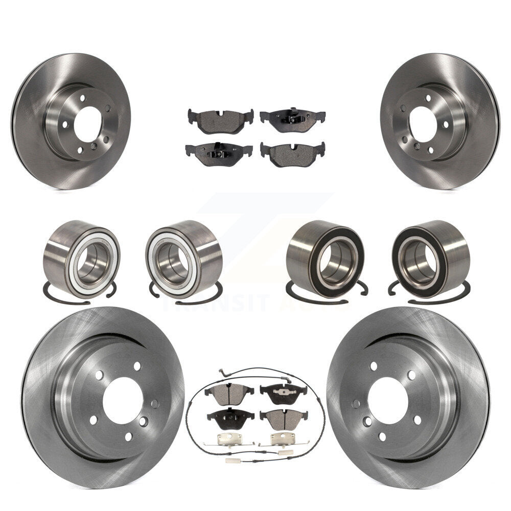 Bearing Disc Brake Rotor And Pad Front Rear Kit (10Pc) For BMW 328i xDrive 328xi