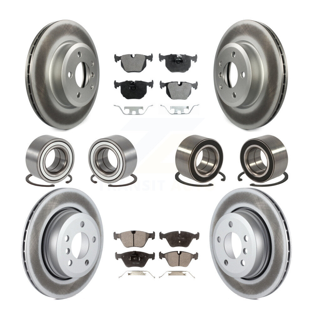 Bearing Coated Disc Brake Rotor & Pad Front Rear Kit (10Pc) For 2004-2010 BMW X3