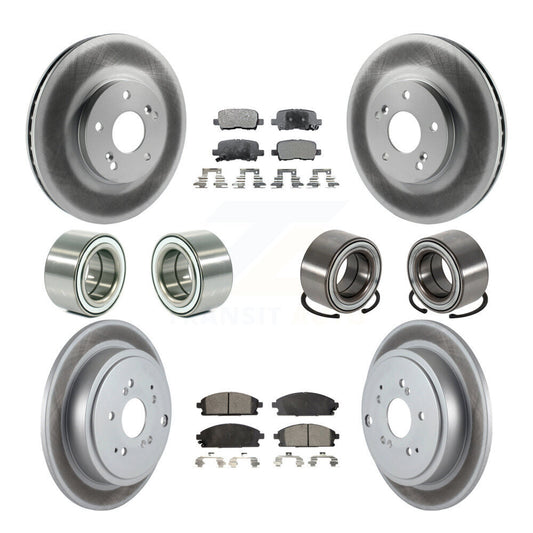 Bearing Coated Brake Rotor And Pad Front Rear Kit (10Pc) For 2003-2006 Acura MDX