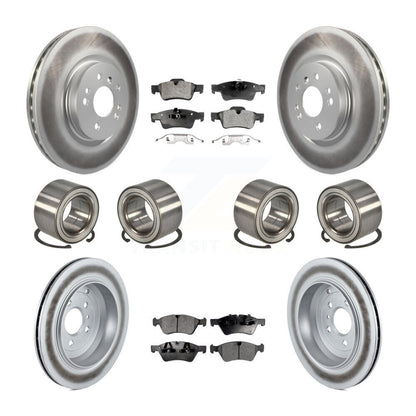 Bearing Coat Brake Rotor Pads Front Rear Kit (10Pc) For Mercedes-Benz ML500 R350
