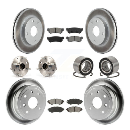 Hub Bearing Coat Brake Rotor Pads Front Rear Kit (10Pc) For Chevrolet Optra Reno