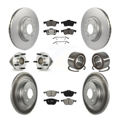 Hub Bearing Coat Brake Rotor Pad Front Rear Kit (10Pc) For 2006 Mazda 5 To 02 06
