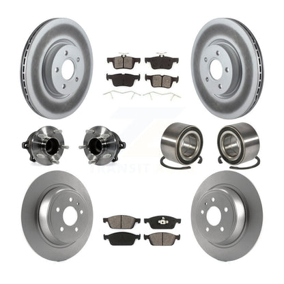 Hub Bearing Coated Brake Rotor Pad Front Rear Kit (10Pc) For Ford Escape Lincoln