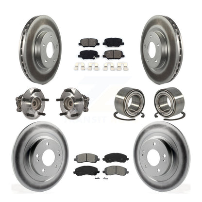 Hub Bearing Coat Brake Rotor Pads Front Rear Kit (10Pc) For Mitsubishi RVR Sport