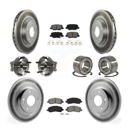 Hub Bearing Coat Brake Rotor Pads Front Rear Kit (10Pc) For Mitsubishi RVR Sport