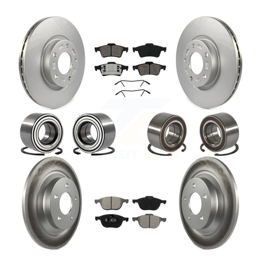 Bearing Coated Brake Rotor & Pad Front Rear Kit (10Pc) For 2006 Mazda 5 To 02 06