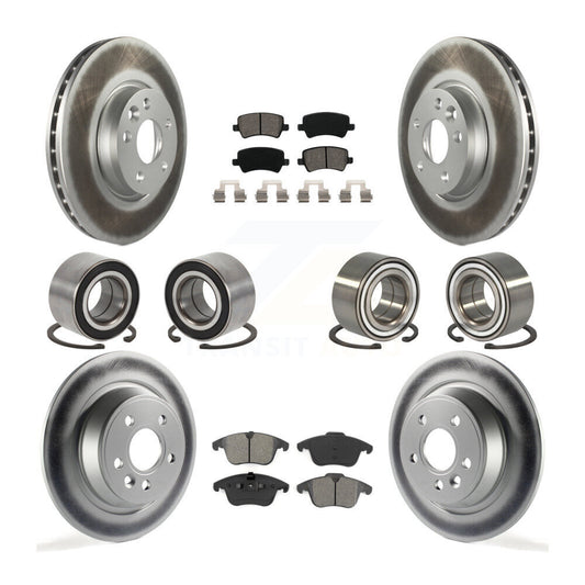 Bearing Coated Brake Rotor Pad Front Rear Kit (10Pc) For Land Rover Range Evoque