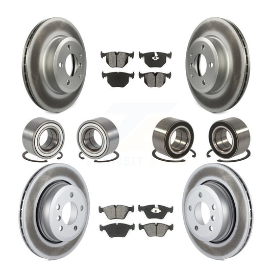 Bearing Coated Disc Brake Rotor & Pad Front Rear Kit (10Pc) For 2004-2010 BMW X3