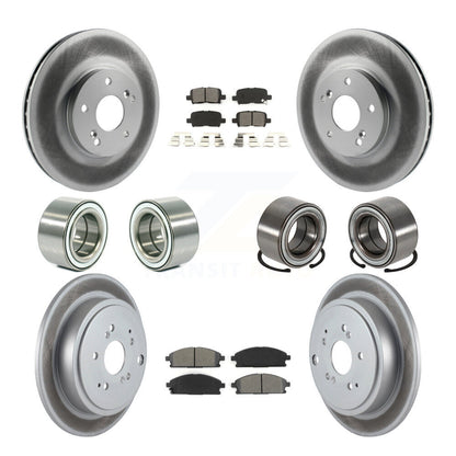 Bearing Coated Brake Rotor And Pad Front Rear Kit (10Pc) For 2003-2006 Acura MDX