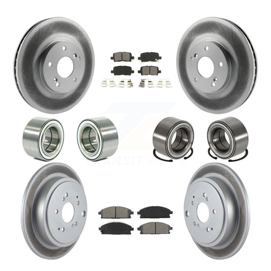 Bearing Coated Brake Rotor And Pad Front Rear Kit (10Pc) For 2003-2006 Acura MDX