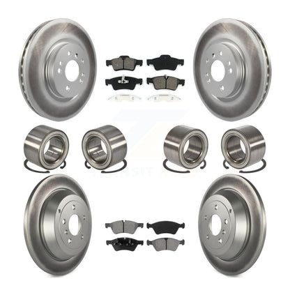 Bearing Coat Brake Rotor Pad Front Rear Kit (10Pc) For 10-11 Mercedes-Benz ML450