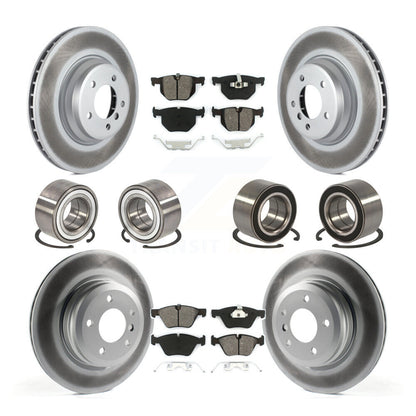 Bearing Coated Disc Brake Rotor And Pad Front Rear Kit (10Pc) For 2007 BMW 335xi