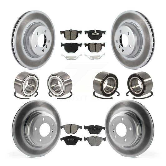 Bearing Coated Brake Rotor & Pad Front Rear Kit (10Pc) For BMW 335i xDrive 335xi
