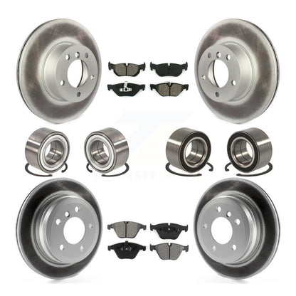 Bearing Coated Brake Rotor & Pad Front Rear Kit (10Pc) For BMW 328i xDrive 328xi