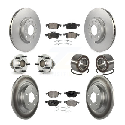 Hub Bearings Coated Disc Brake Rotors And Pads Front Rear Kit (10Pc) For Mazda 5
