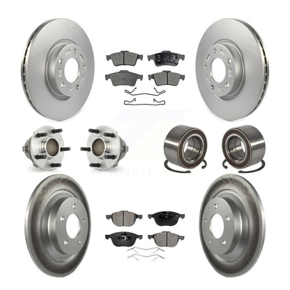 Hub Bearing Coat Brake Rotor Pad Front Rear Kit (10Pc) For 2006 Mazda 5 To 02 06