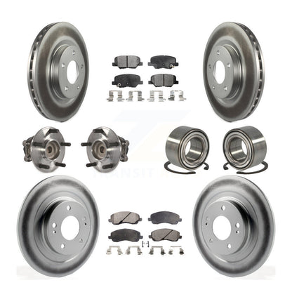 Hub Bearing Coat Brake Rotor Pads Front Rear Kit (10Pc) For Mitsubishi RVR Sport