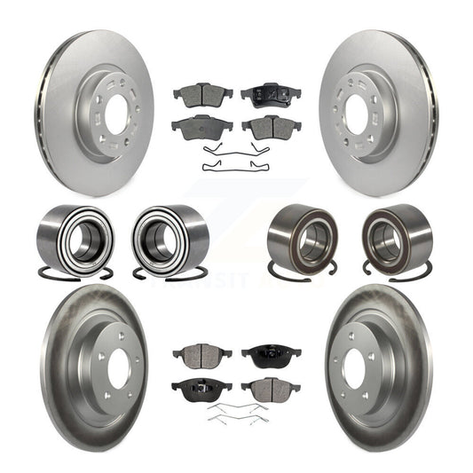 Bearing Coated Brake Rotor & Pad Front Rear Kit (10Pc) For 2006 Mazda 5 To 02 06