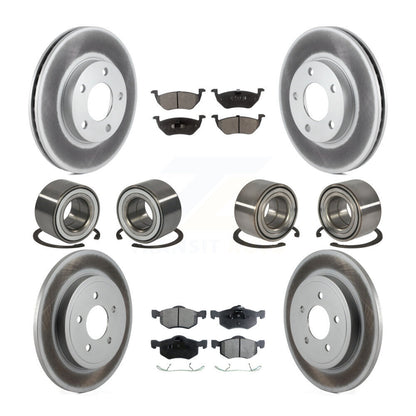 Bearing Coat Brake Rotor Pad Front Rear Kit (10Pc) For Ford Escape Mazda Tribute