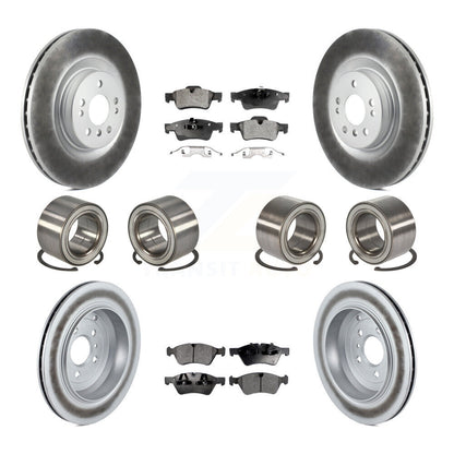 Bearing Coat Brake Rotor Pad Front Rear Kit (10Pc) For Mercedes-Benz GL350 GL320