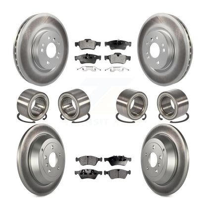 Bearing Coat Brake Rotor Pad Front Rear Kit (10Pc) For 10-11 Mercedes-Benz ML450