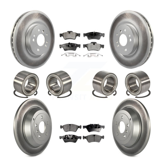 Bearing Coat Brake Rotor Pad Front Rear Kit (10Pc) For 10-11 Mercedes-Benz ML450