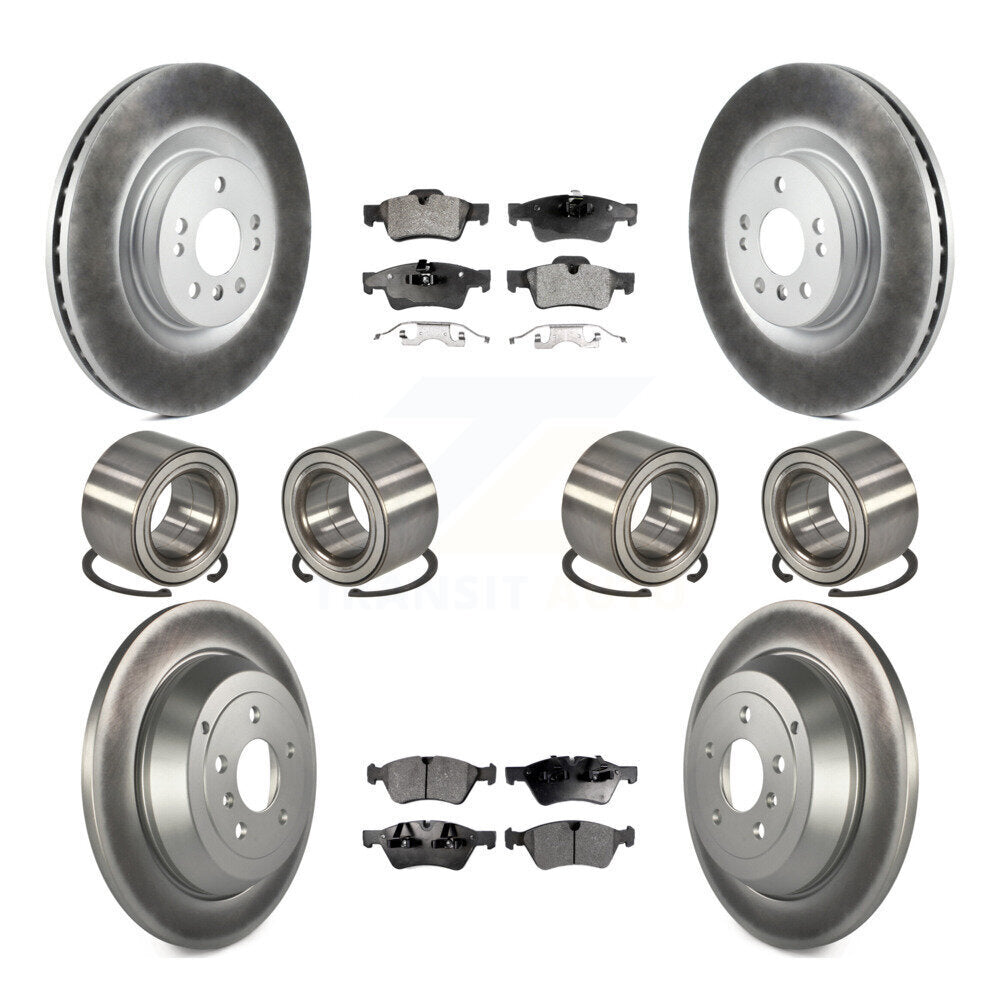 Bearing Coated Brake Rotor And Pad Front Rear Kit (10Pc) For Mercedes-Benz ML320
