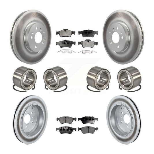 Bearing Coat Brake Rotor Pads Front Rear Kit (10Pc) For Mercedes-Benz ML500 R350