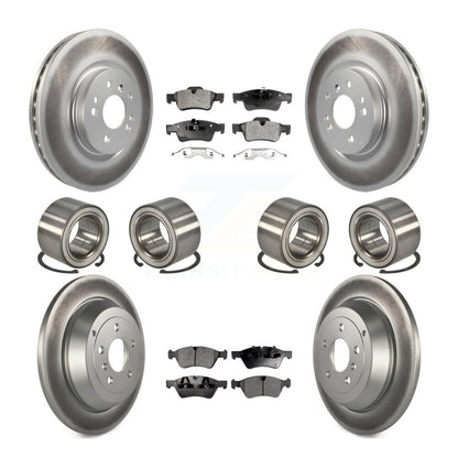 Bearing Coat Brake Rotor Pad Front Rear Kit (10Pc) For Mercedes-Benz ML350 ML320