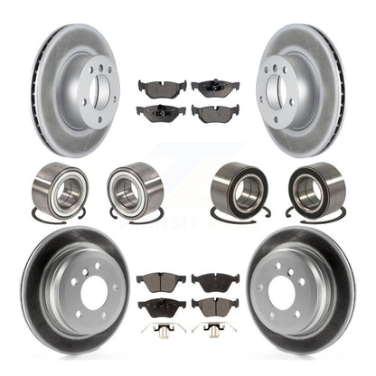 Bearing Coated Disc Brake Rotor & Pads Front Rear Kit (10Pc) For BMW 328xi 325xi