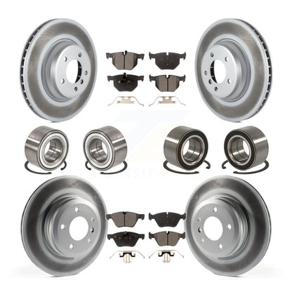 Bearing Coated Disc Brake Rotor And Pad Front Rear Kit (10Pc) For 2007 BMW 335xi