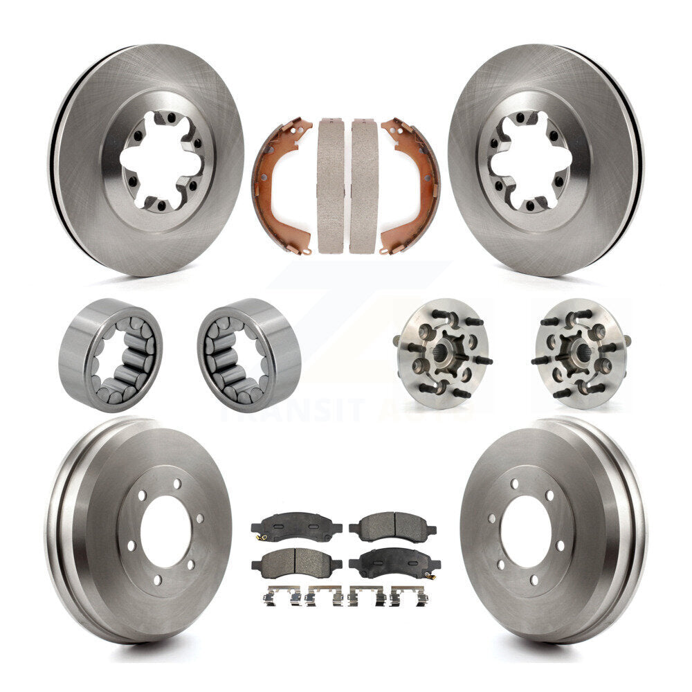 Hub Bearing Brake Rotor & Pads Shoe Front Rear Kit (10Pc) For Chevrolet Colorado