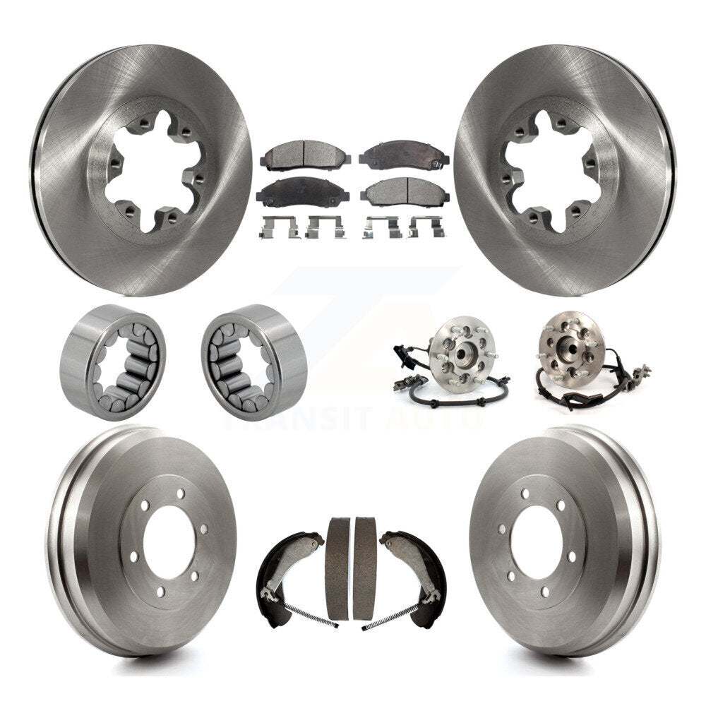Hub Bearing Brake Rotor & Pads Shoe Front Rear Kit (10Pc) For Chevrolet Colorado