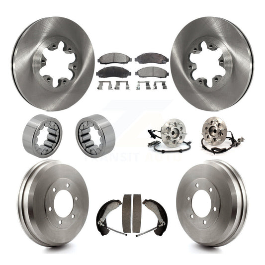 Hub Bearing Brake Rotor & Pads Shoe Front Rear Kit (10Pc) For Chevrolet Colorado