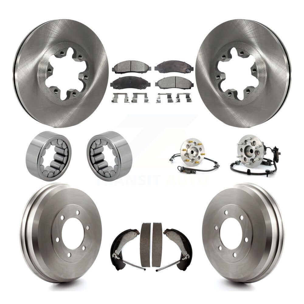 Hub Bearing Brake Rotor & Pads Shoe Front Rear Kit (10Pc) For Chevrolet Colorado