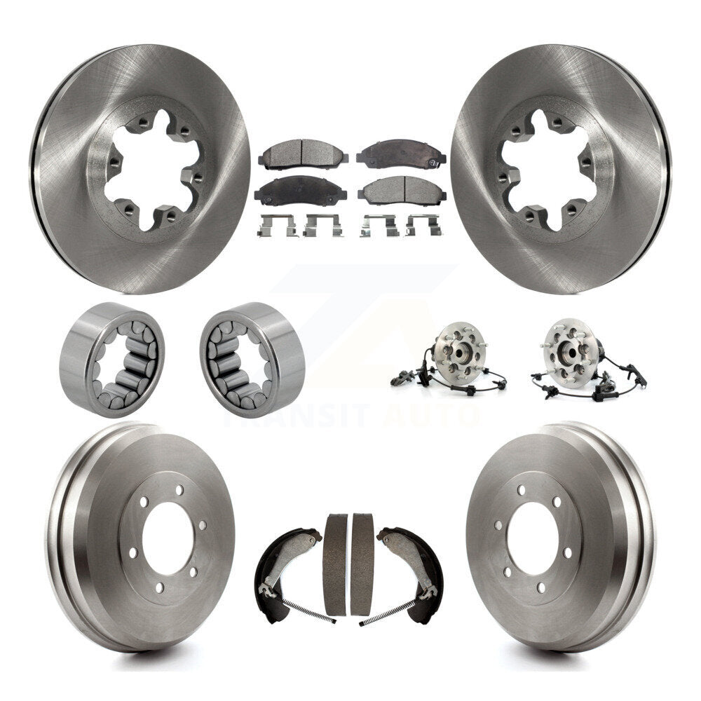 Hub Bearing Brake Rotor & Pads Shoe Front Rear Kit (10Pc) For Chevrolet Colorado