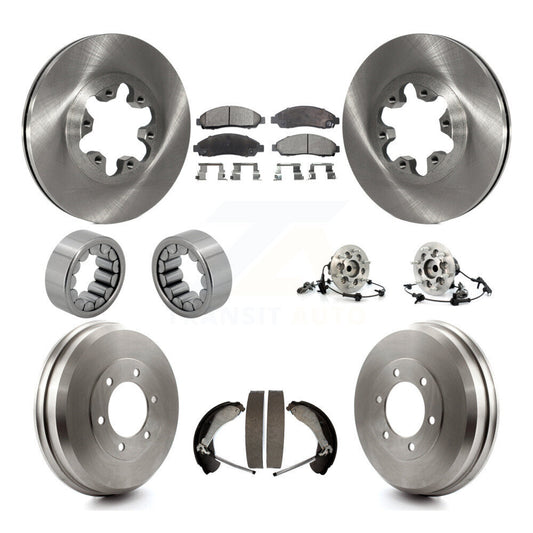 Hub Bearing Brake Rotor & Pads Shoe Front Rear Kit (10Pc) For Chevrolet Colorado