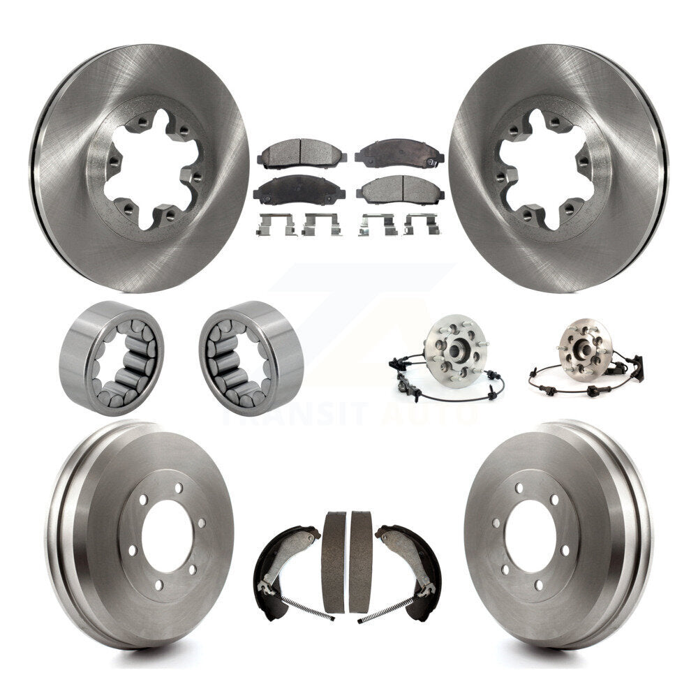 Hub Bearing Brake Rotor & Pads Shoe Front Rear Kit (10Pc) For Chevrolet Colorado