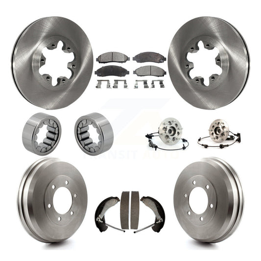 Hub Bearing Brake Rotor & Pads Shoe Front Rear Kit (10Pc) For Chevrolet Colorado