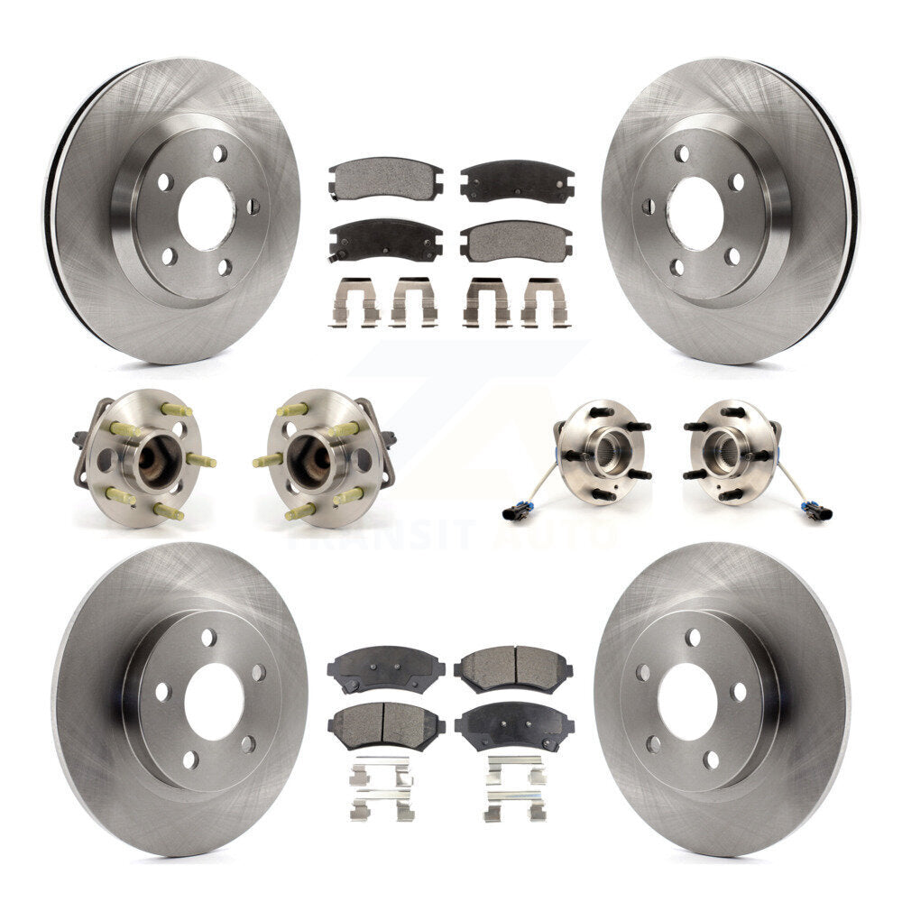 Hub Bearing Brake Rotor Pad Front Rear Kit (10Pc) For 05 Buick Park Avenue Ultra