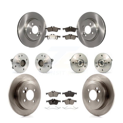 Hub Bearings Disc Brake Rotors And Pads Front Rear Kit (10Pc) For Mini Cooper